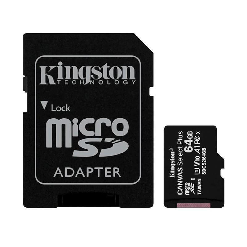 Kingston MicroSD Hafıza Kartı Canvas Select Plus SDCS2 64 gb resmi