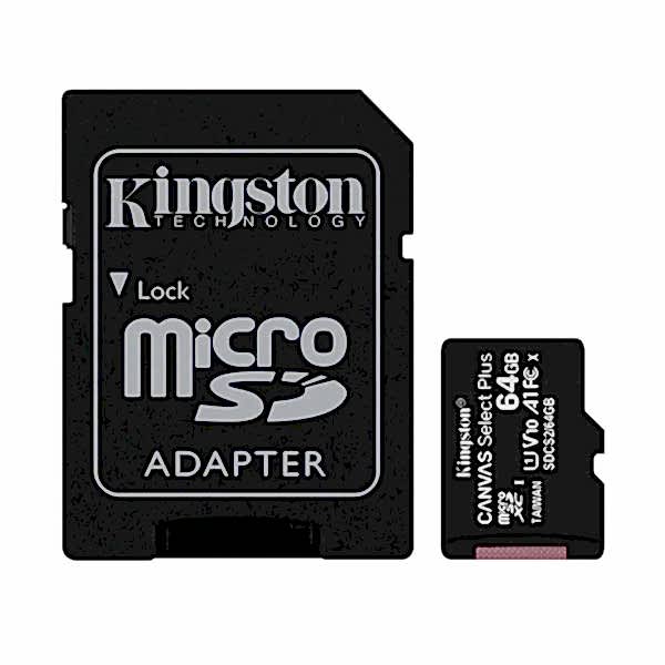 Kingston MicroSD Hafıza Kartı Canvas Select Plus SDCS2 64 gb resmi