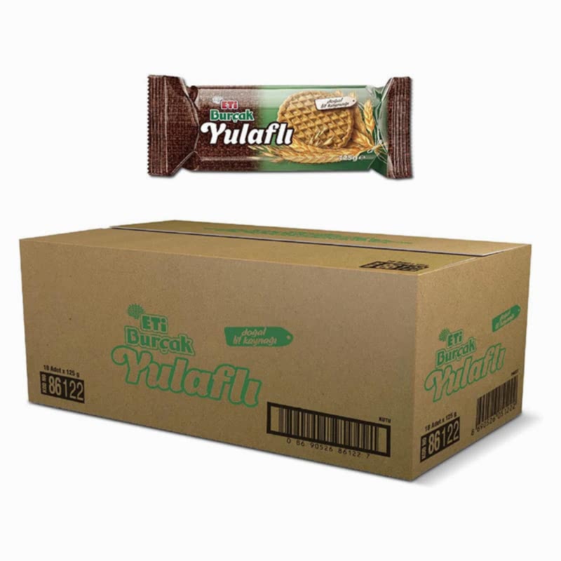 Eti Burçak Yulaflı Bisküvi 125 g (18 Adet) resmi