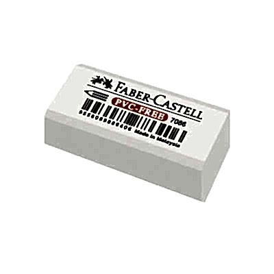 Faber Castell 7086 Pvc Free Silgi Küçük Boy Beyaz