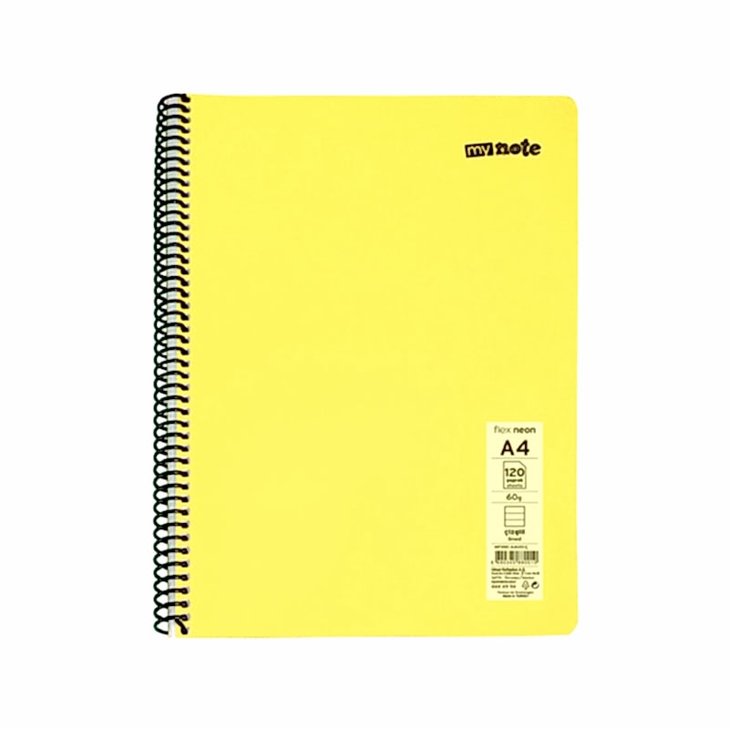 Mynote Flex Neo Defter PP Kapak Spiralli A4 96 Yaprak Kareli resmi