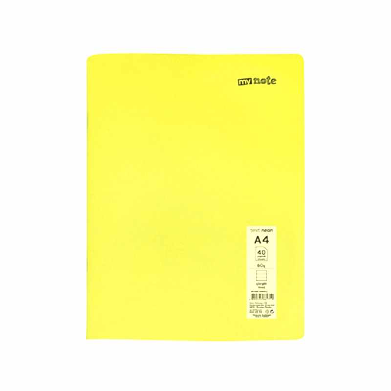 Mynote Text Neo Defter PP Kapak Tel Dikişli A4 100 Yaprak Çizgili resmi