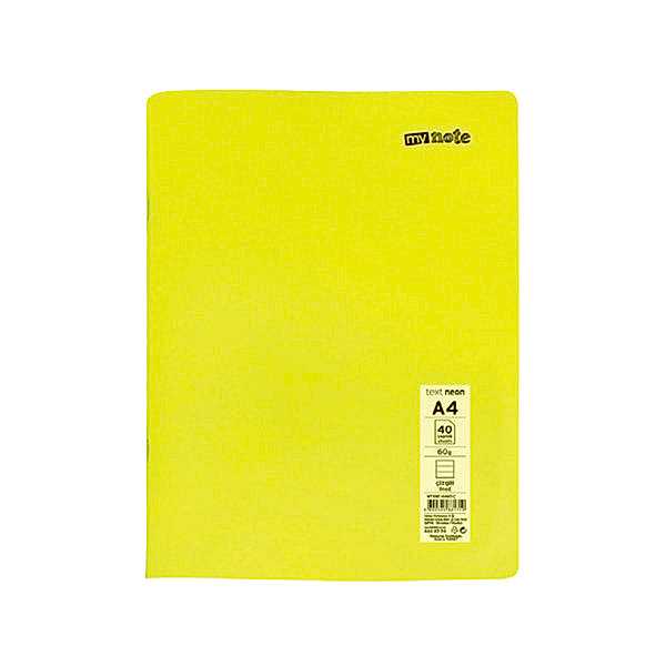 Mynote Text Neo Defter PP Kapak Tel Dikişli A4 100 Yaprak Çizgili resmi