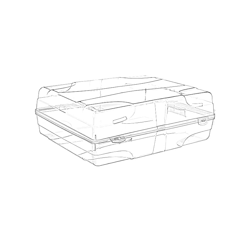 Süper Bag Ayakkabı Bot Saklama Kutusu Şeffaf 36,5 x 29 x 13,4 cm resmi