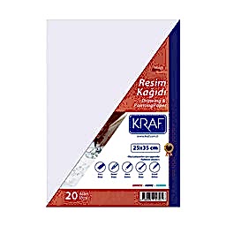 Kraf Resim Kağıdı 25x35 cm 20'li  resmi