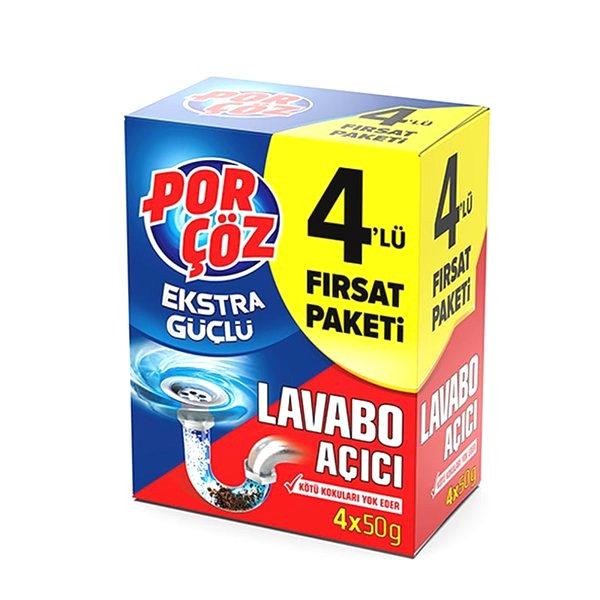 Porçöz Lavabo Açıcı Granül 4 lü resmi