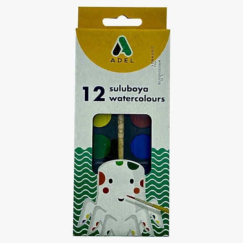 Adel Sulu Boya Küçük Boy 24 mm 12 Renk