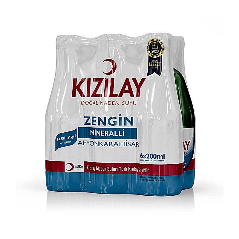 Kızılay Doğal Maden Suyu 200 ml (6 Adet) resmi