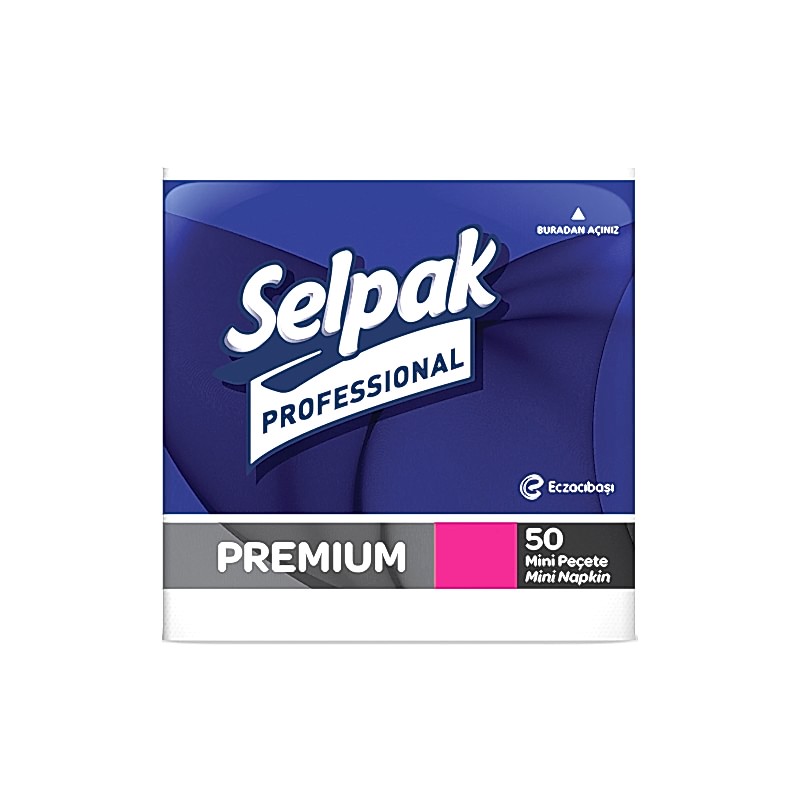 Selpak Professional Mini Peçete 2 Katlı 24 x 24 cm 50'li 9681104 resmi