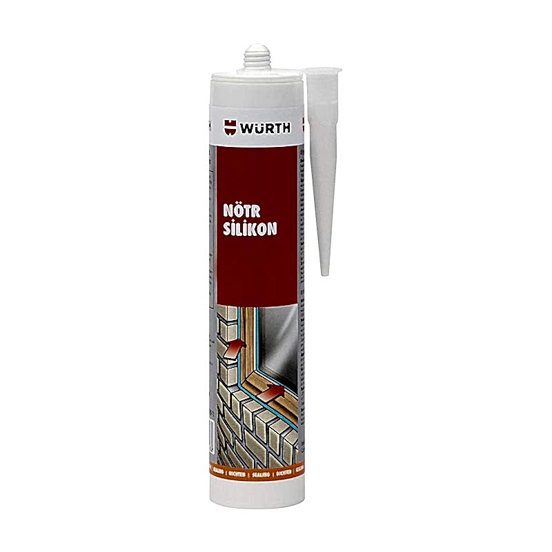 Würth Nötr Dış Cephe Silikon 310 ml Siyah resmi