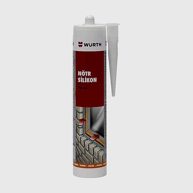 Würth Nötr Dış Cephe Silikon 310 ml Beyaz resmi