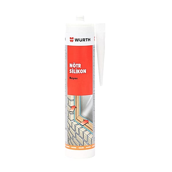 Würth Nötr Dış Cephe Silikon 310 ml Beyaz resmi