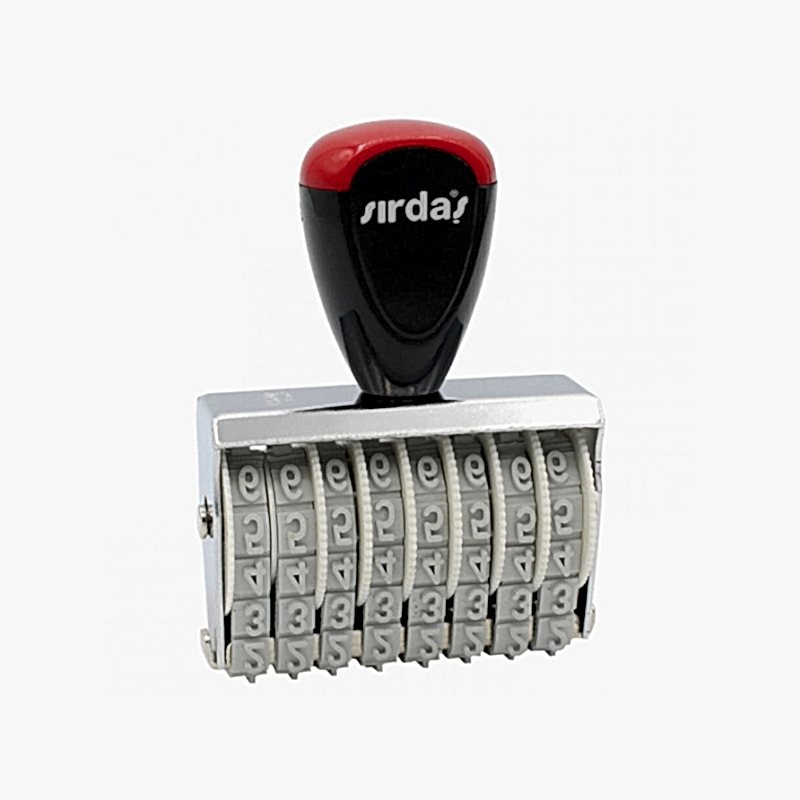 Sırdaş Numaratör 9 mm 8 Hane 1598 resmi