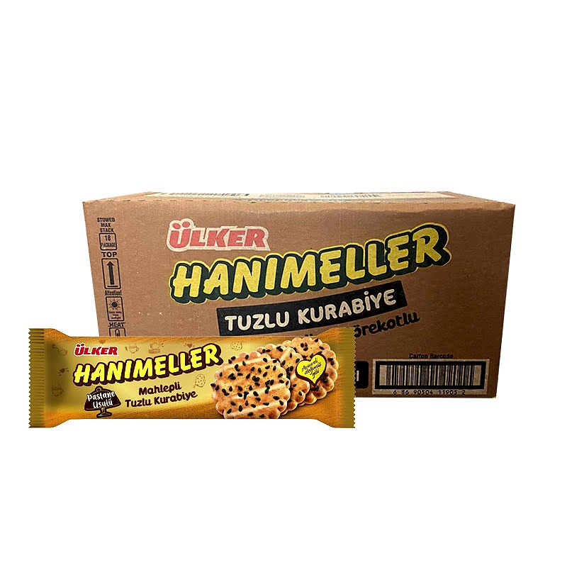 Ülker Hanımeller Mahlepli Tuzlu Kurabiye Paket 81 gr. (18 Adet) resmi