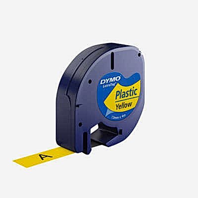 Dymo Şerit Let. Plastik Sarı 12 mm X 4 m 721620 59423