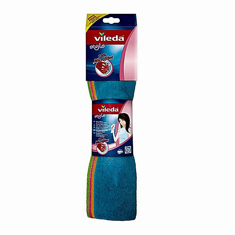 Vileda Mikrofiber Colors Çok Amaçlı Temizlik Bezi 34 x 36 cm XL 4'lü Paket resmi