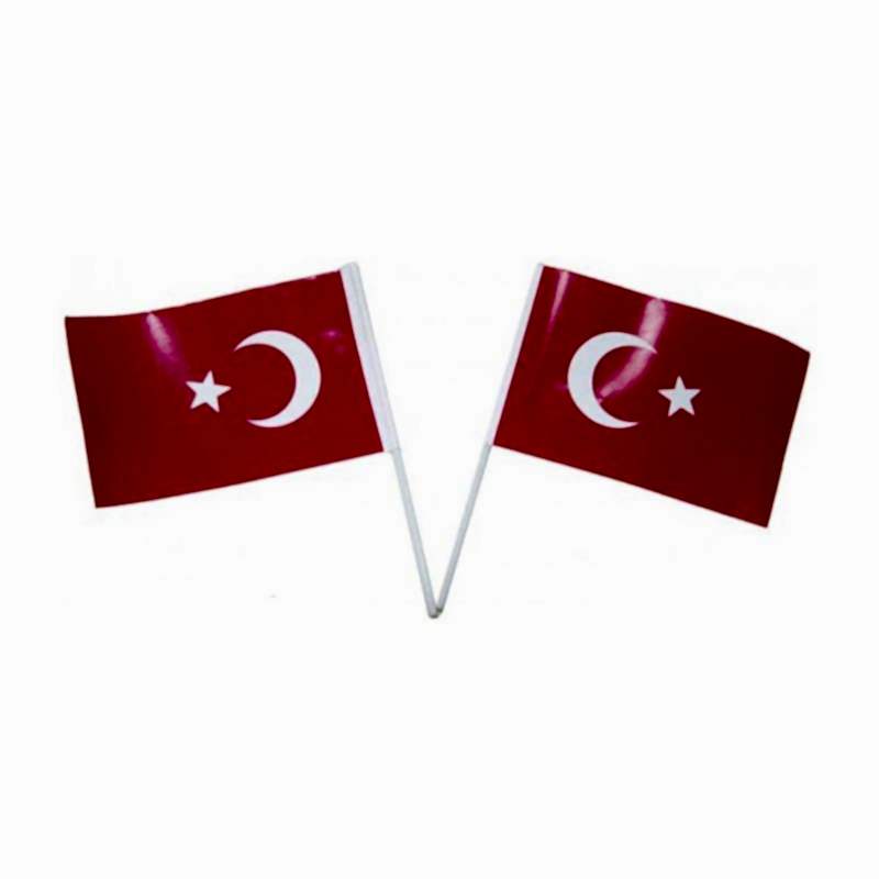 Seçkin Alpaka Sopalı Türk Bayrağı 30 x 45 cm 10 Adet resmi