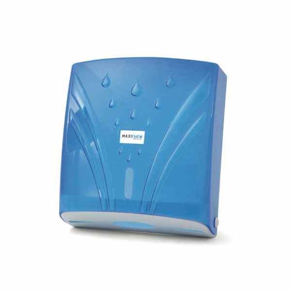 Maxiflow Z Katlı Havlu Dispanseri Şeffaf Mavi 300 Lük 30960 resmi