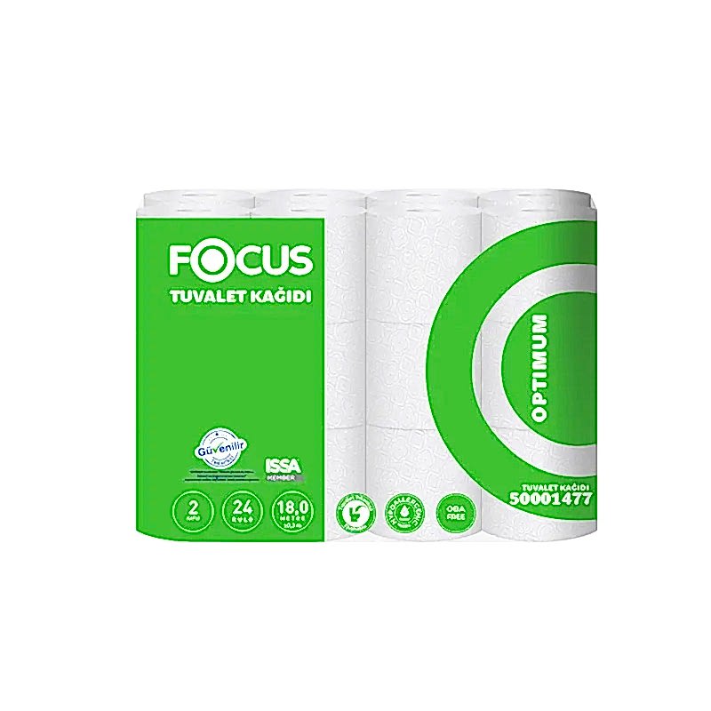 Focus Optimum Tuvalet Kağıdı Çift Katlı 150 Yaprak 18 m 24'lü 50001477 resmi