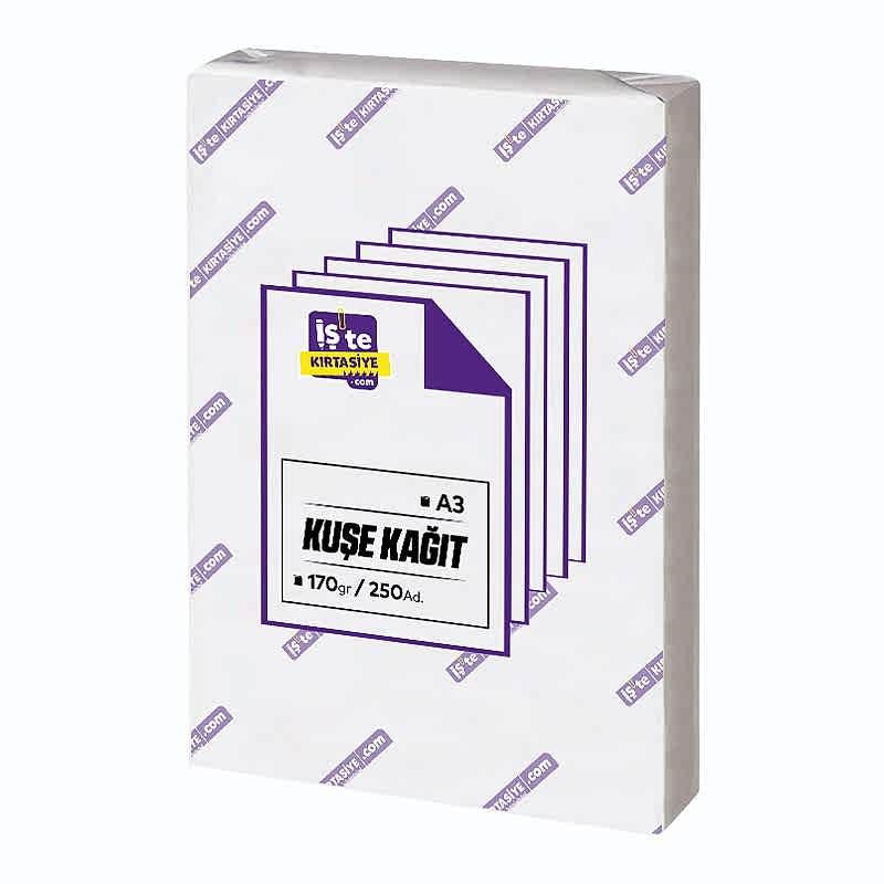 İşte Kırtasiye Kuşe Kağıt A3 170 gr 500 Adet resmi