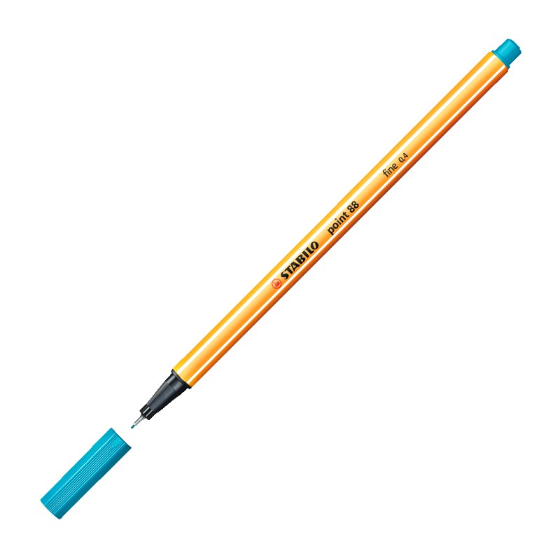 Stabilo 88/51 Point Keçe Uçlu Kalem 0.4 mm - Turkuaz Mavi resmi