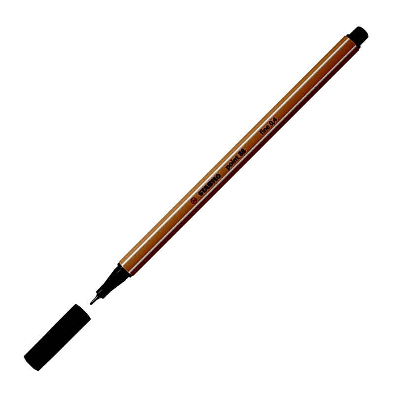 Stabilo 88/46 Point Keçe Uçlu Kalem 0.4 mm - Siyah resmi