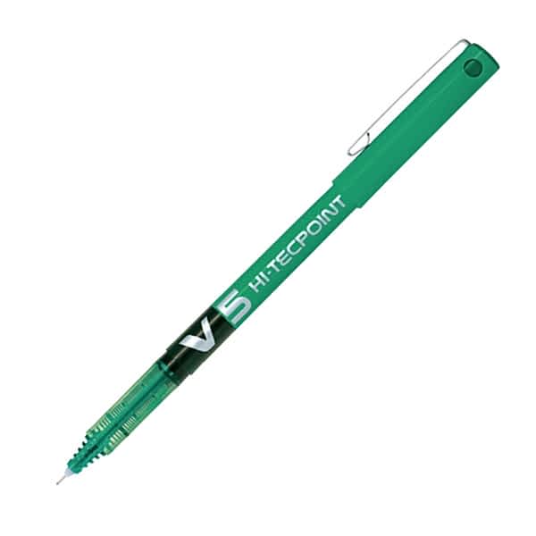 Pilot V5 Hi-Tecpoint İğne Uçlu Roller Kalem 0.5 mm - Yeşil resmi