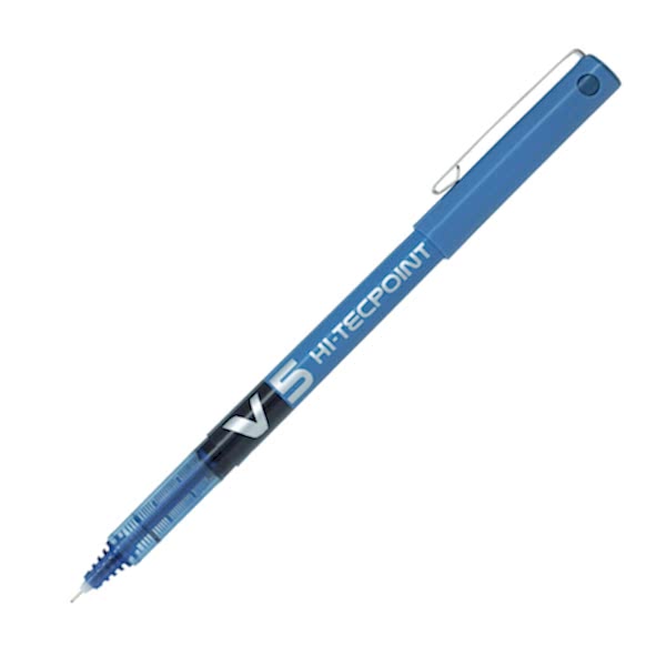 Pilot V5 Hi-Tecpoint İğne Uçlu Roller Kalem 0.5 mm - Mavi resmi