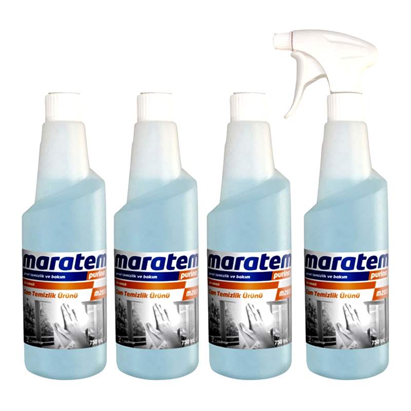 Maratem M203 Cam Temizlik Ürünü 750 ml 7500242 (4 Adet) resmi