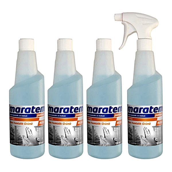 Maratem M203 Cam Temizlik Ürünü 750 ml 7500242 (4 Adet) resmi