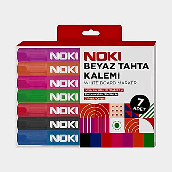 Noki Beyaz Yazı Tahtası Kalemi 7 Renk resmi