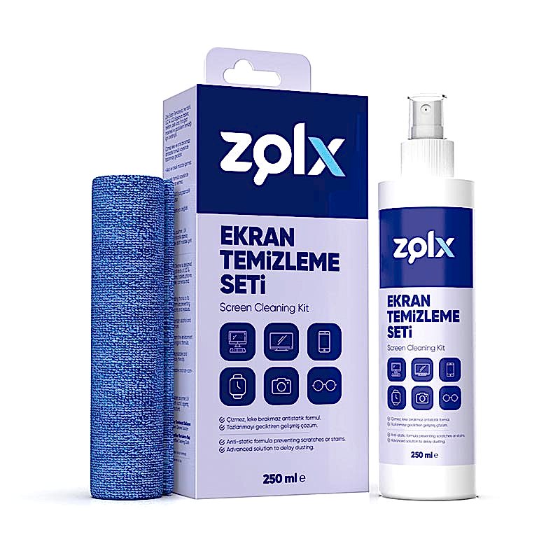 Zolx Ekran Temizleme Seti 250 ml resmi
