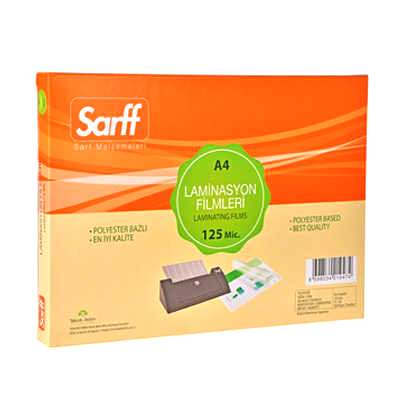 Sarff Laminasyon Filmi 125 Mikron A4 100'lü Paket