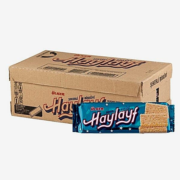 Ülker Haylayf Şekerli Bisküvi 64 Gr (24 Adet) resmi