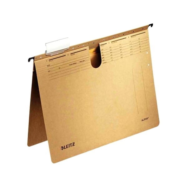 Leitz L-1914 Alpha Telli Askılı Dosya A4 Kraft (10 Adet) resmi