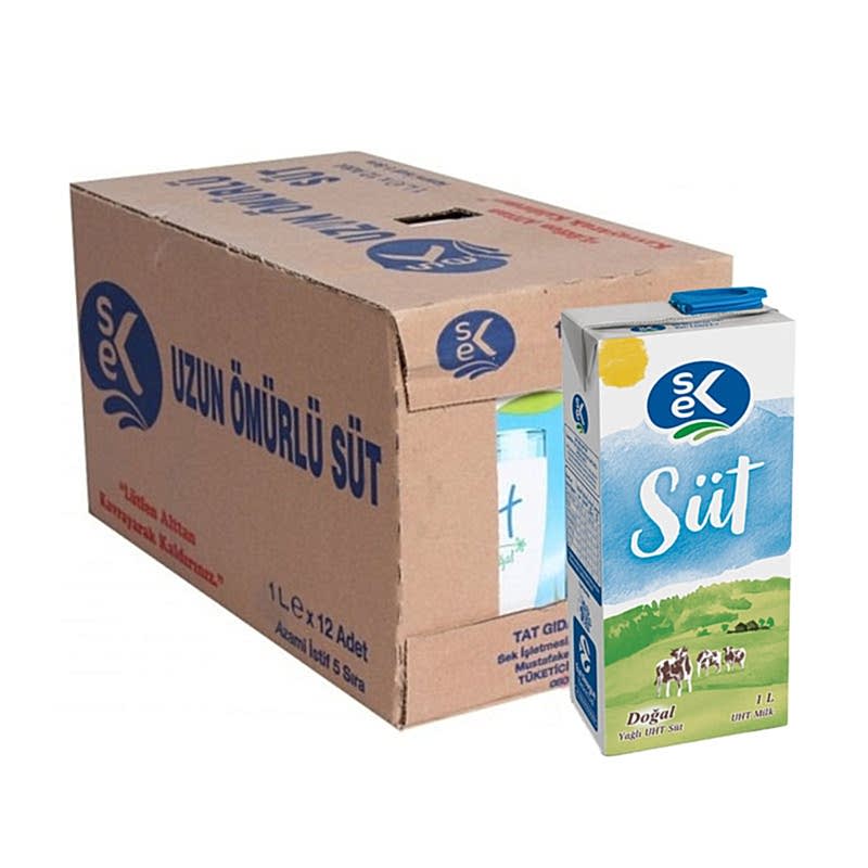 Sek Süt Tam Yağlı 1 Lt (12 Adet) resmi
