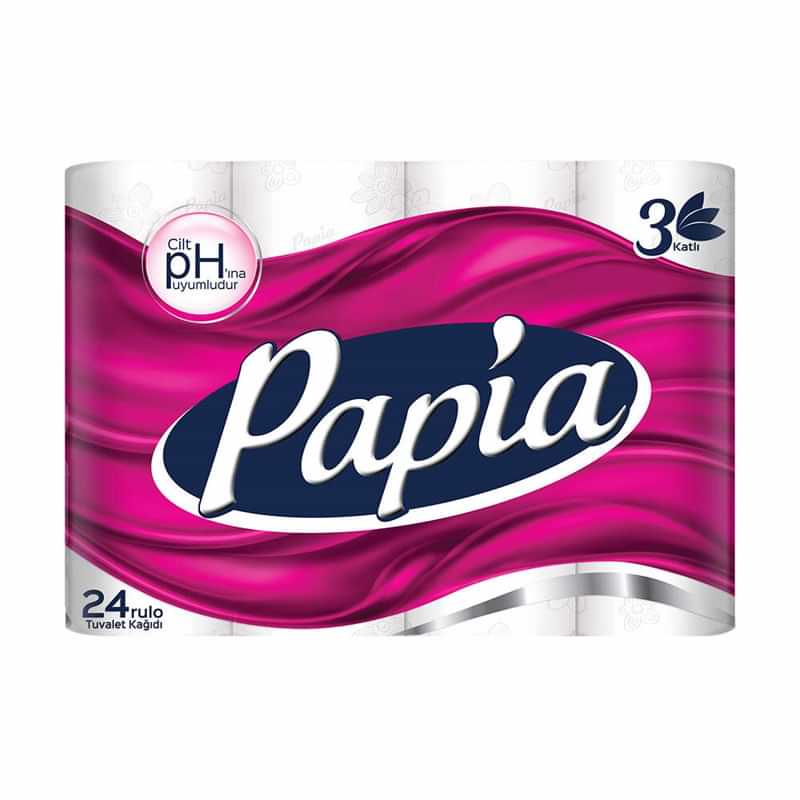 Papia Tuvalet Kağıdı 3 Katlı 24 Adet resmi