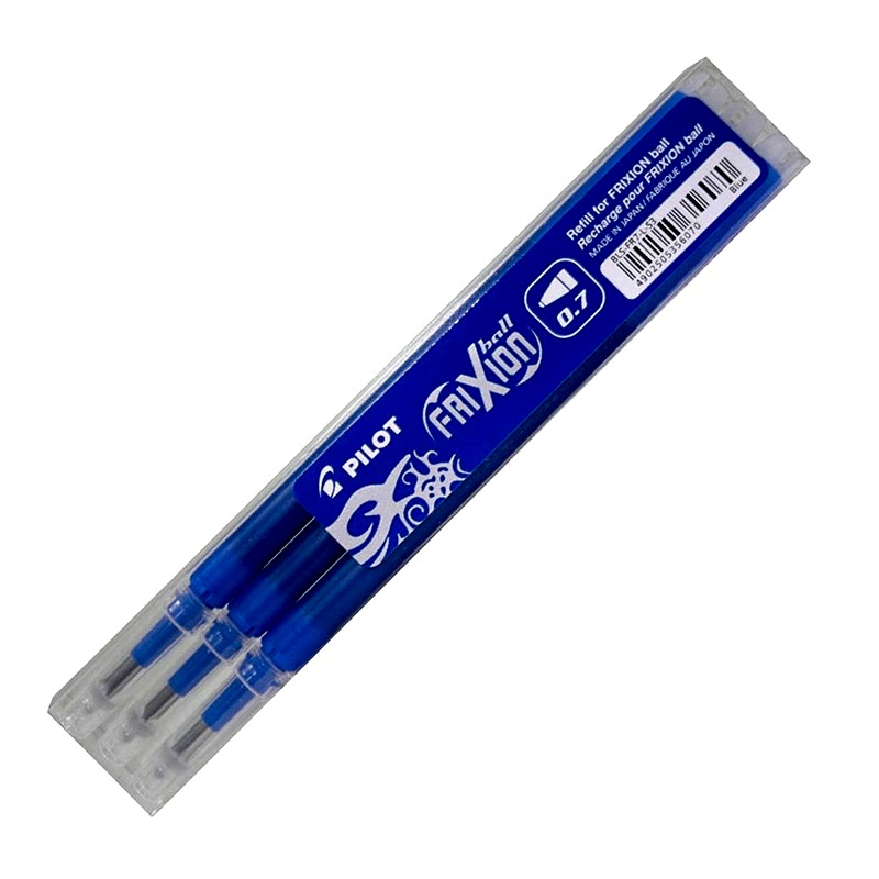 Pilot Roller Frixion Ball Yedek Refil 0.7 mm Mavi 3'lü resmi