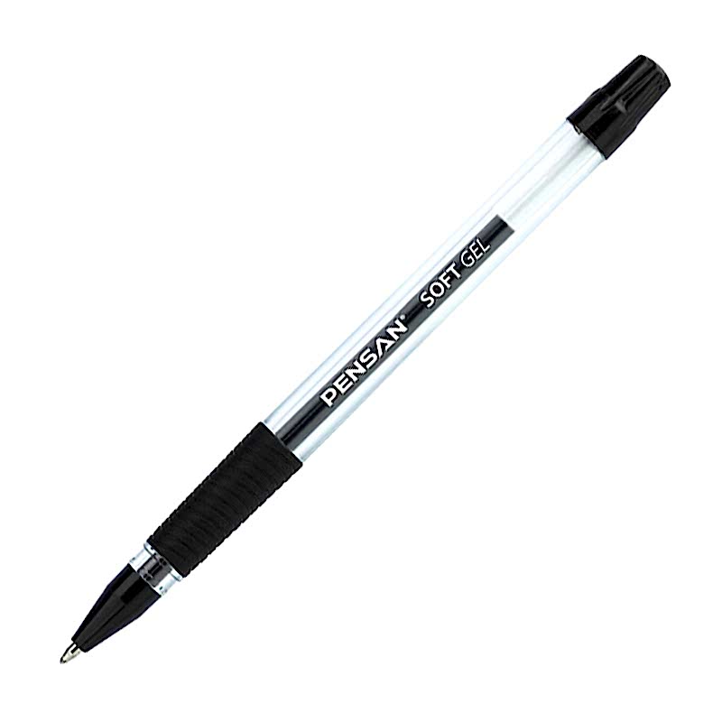 Pensan 2400 Soft Gel Tükenmez Kalem 0.7 mm Siyah resmi