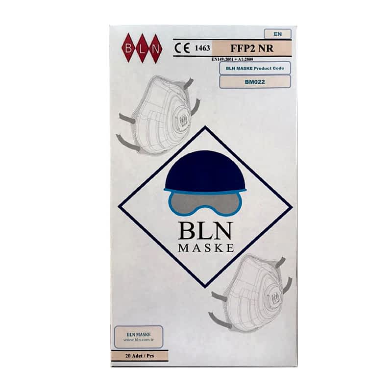 BLN Toz Maskesi Ventilli FFP2 (20 Adet) resmi