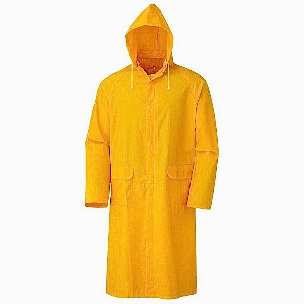 Izrasa Pvc Polyester Pardesü Yağmurluk Sarı XXL