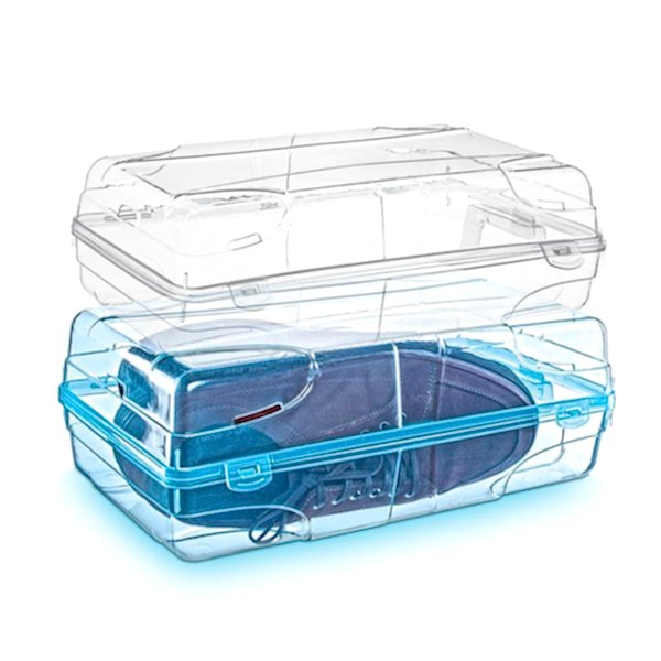 Süper Bag Bay Ayakkabı Saklama Kutusu 360x205x134h mm Şeffaf ASR-5008 resmi