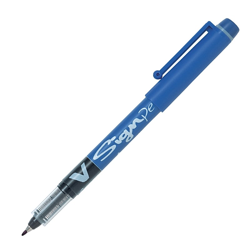 Pilot V Signpen Keçeli İmza Kalemi 2.0 mm Mavi resmi