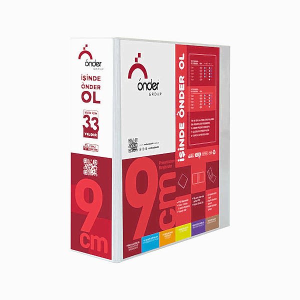 Önder Sunum Klasörü 2019 A4 9 cm 4D Mekanizmalı Beyaz