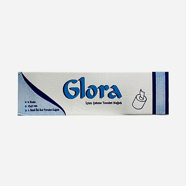 Glora İçten Çekmeli Tuvalet Kağıdı 130 metre 4 Kg 6'lı Paket resmi
