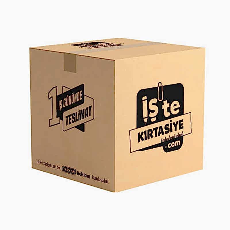 İşte Kırtasiye Taşıma Kolisi Çift Oluklu BC Dalga Mini Boy 2 Desi 220x190x120 mm Kraf resmi
