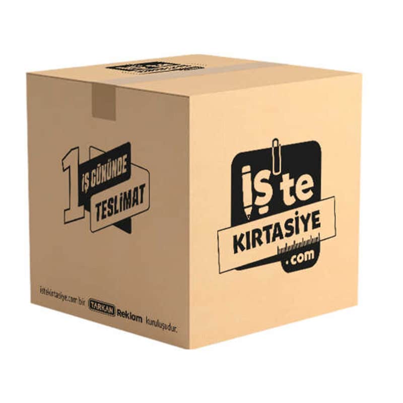 İşte Kırtasiye Taşıma Kolisi Çift Oluklu BC Dalga Midi Boy 5 Desi 250x310x200 mm Kraf resmi