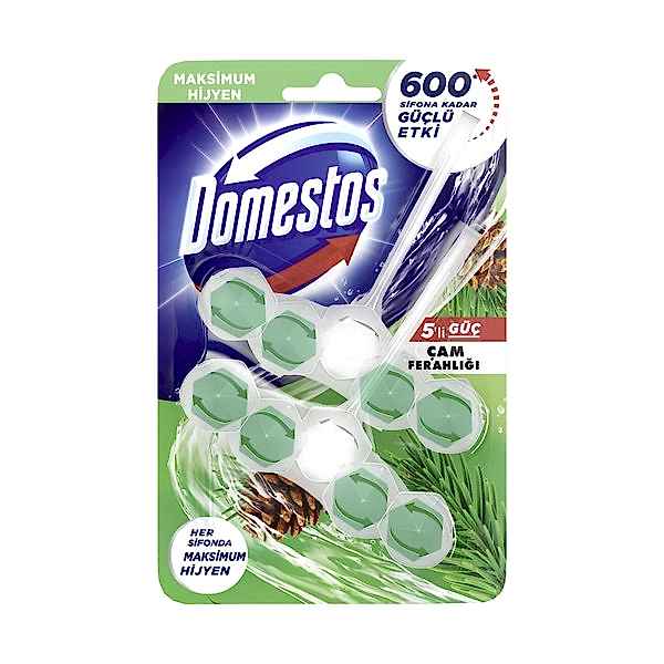 Domestos 5li Güç Klozet Bloğu Çam Ferahlığı 2 Adet resmi