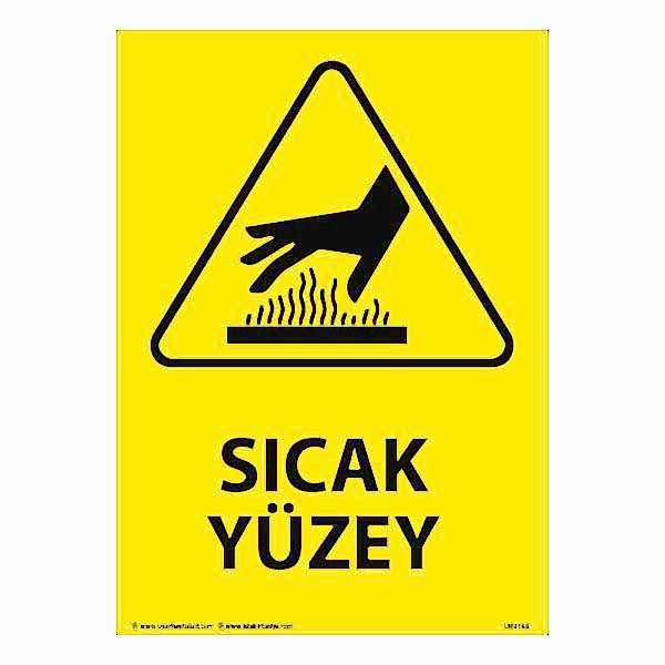 Sıcak Yüzey Uyarı Levhası 25X35 3mm U02164