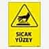Sıcak Yüzey Uyarı Levhası 25X35 3mm U02164, Resim 1